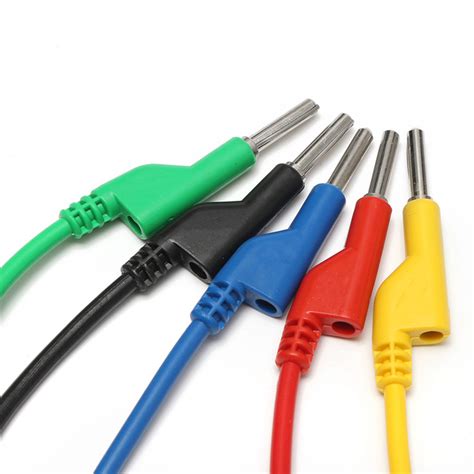 Daniu Pcs Colors Silicone Banana To Banana Plugs Test Probe Leads