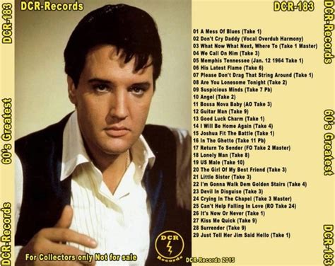 60 S Greatest DCR CD Elvis New DVD And CDs Elvis Presley FTD Bootleg