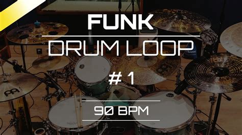 Funk Drum Beat Loop Track 1 90 BPM YouTube