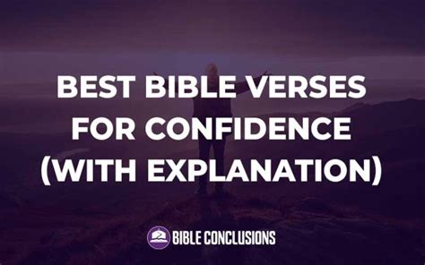 Powerful Best Bible Verses For Confidence With Commentary