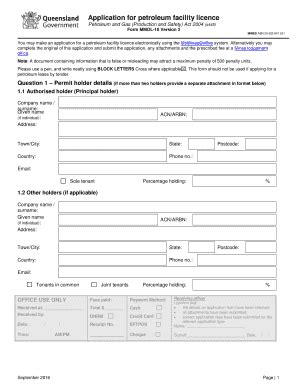 Fillable Online Application For Petroleum Facility Licence Department