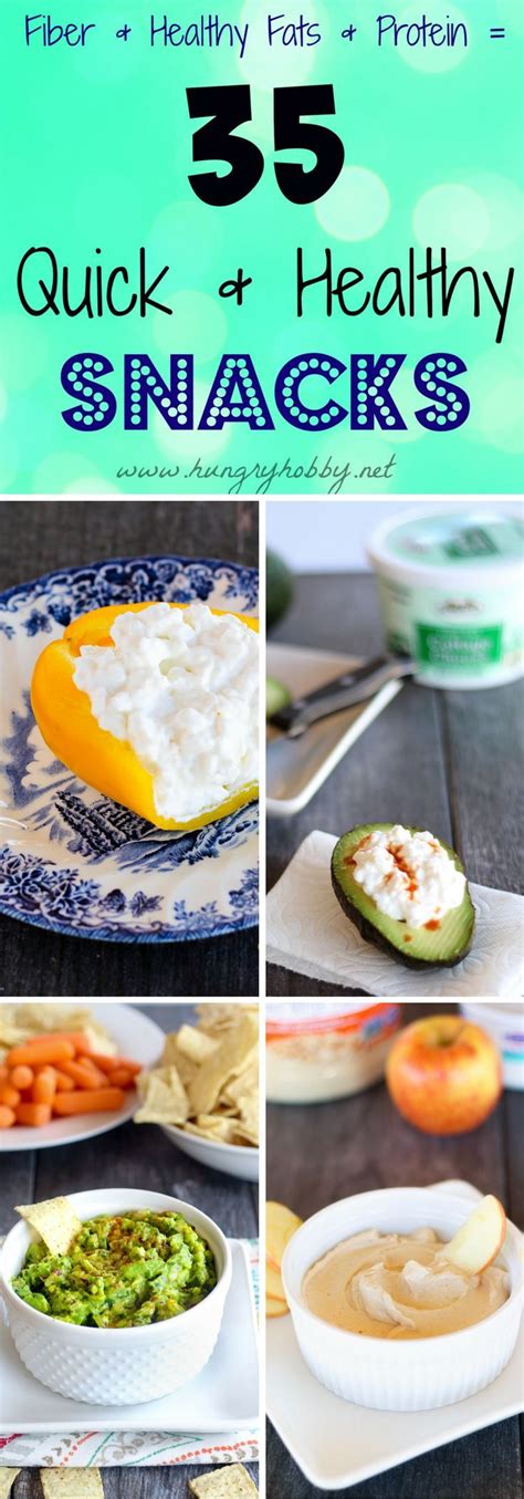 35 Quick And Healthy Snack Ideas For Any Time Hunger Strikes Via Hungryhobby Healthy Snacks