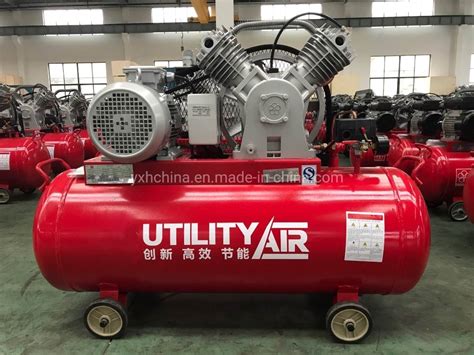 Kw Bar Hp Portable Air Compressor Piston Belt Driven Air