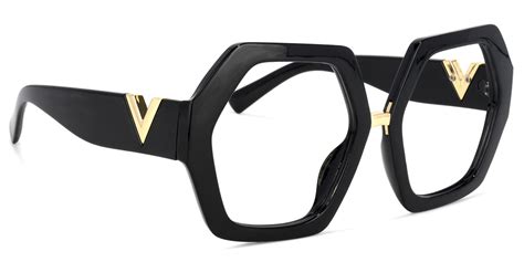 Geometric Black Eyeglasses