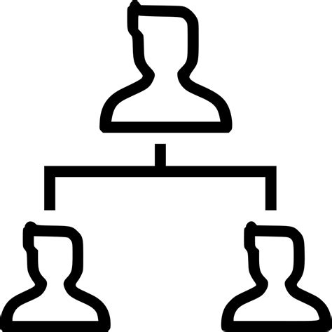 Organization Structure Icon At Collection Of