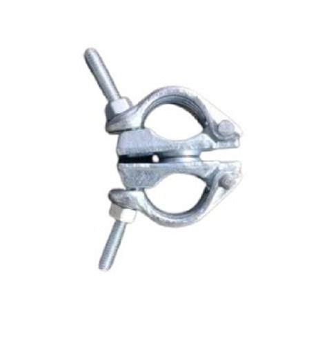 Silver Inch Polished Mild Steel Forged Pipe Clamp For Industrial