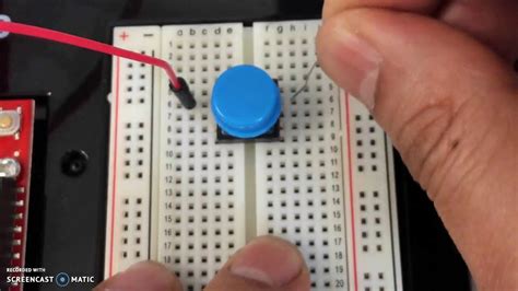 Simple Pushbutton Switch In A Circuit Youtube