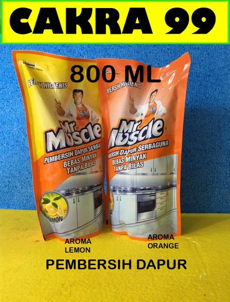 Jual Pembersih Dapur MR Muscle Kitchen Aroma Lemon Dan Orange Refill