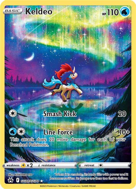 Pokemon Crown Zenith Rare Holo Keldeo Gg Walmart