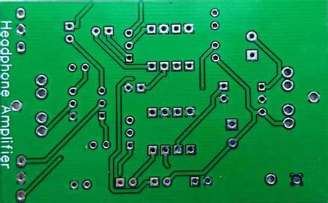 Headphone Audio Amplifier Circuit On Pcb Using Lm