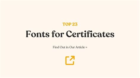 23 Best Fonts For Making Certificates Stand Out