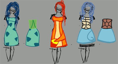 Pokemon Dresses: Part 3 by AwesomeKock on DeviantArt