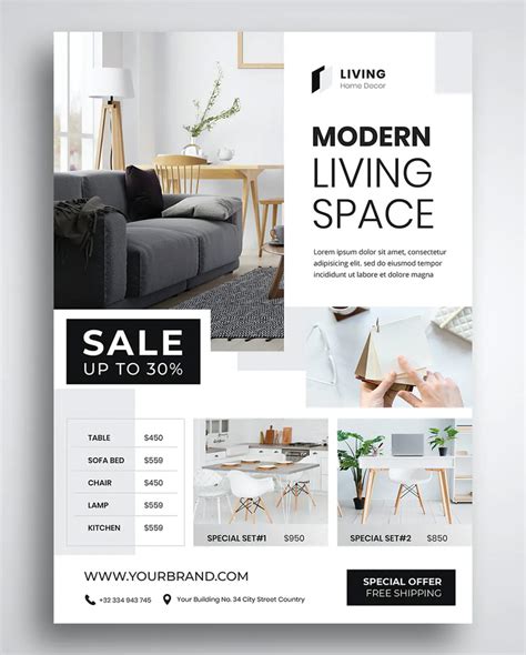 Modern Furniture Flyer Templates Ksioks