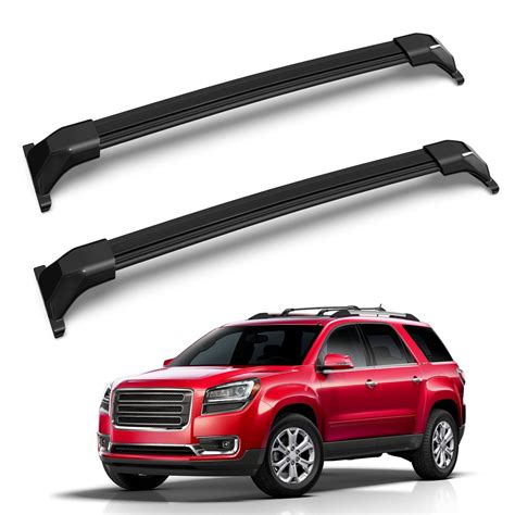 MOSTPLUS Roof Rack Cross Bars For 2017 2019 GMC Acadia Aluminum Black