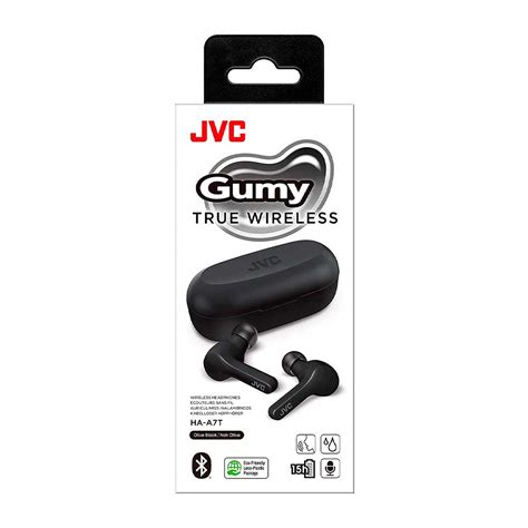 JVC Gumy True Wireless Headphones Black HA A7TB Oikos Center