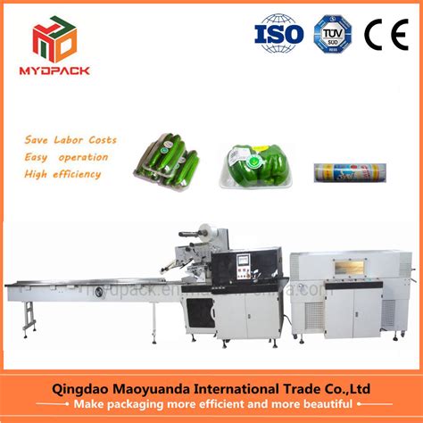 High Efficiency Instant Noodle Vegetable Automatic Heat Shrinking Sealing Wrapping Machine Food