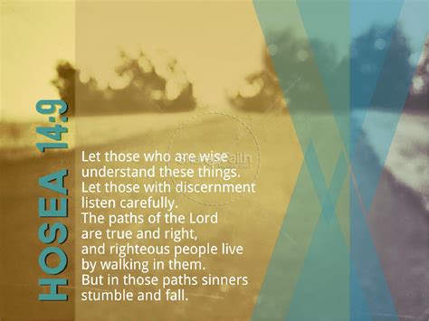 Hosea 14:9 Sermon PowerPoint Template