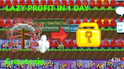 How To Profit Laser Grid In Day Omg Lazy Profit Growtopia Youtube