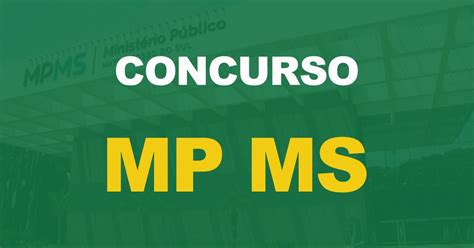 Concurso MP MS Edital em breve para Técnico nível médio