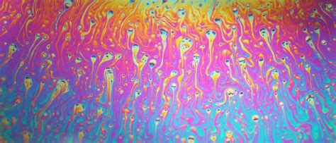 Multicolored Rainbow Soap Bubble Psychedelic Background Abstract