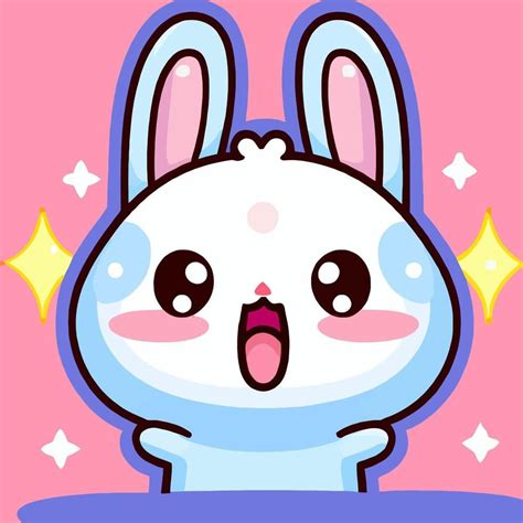 Cute Rabbit illustration Rabbit kawaii chibi vector drawing style ...