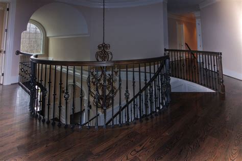 45inspiring Oak And Wrought Iron Balustrade In Stunning Residence Mclean Va 2210 Traditional