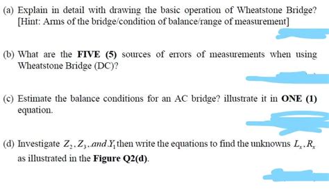 Answered A Explain In Detail With Drawing The… Bartleby