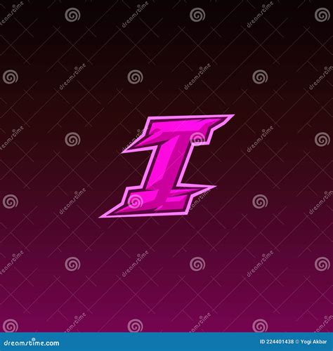 Letter I Gaming Sport Team Logo Design Vector Illustration