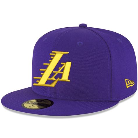 New Era Los Angeles Lakers Purple Dissected Logo 59fifty Fitted Hat