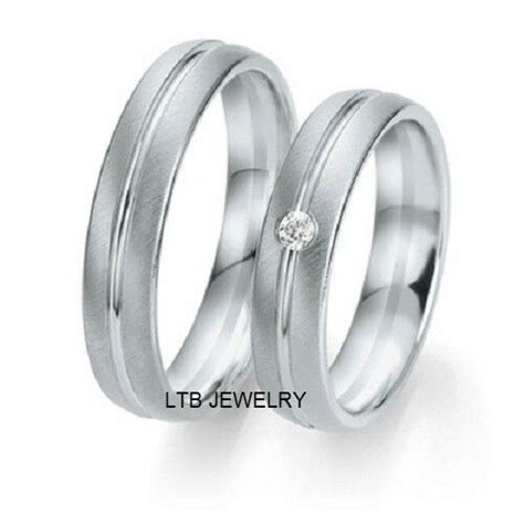 His And Hers Platinum Diamond Wedding Bands Ltb Jewelry