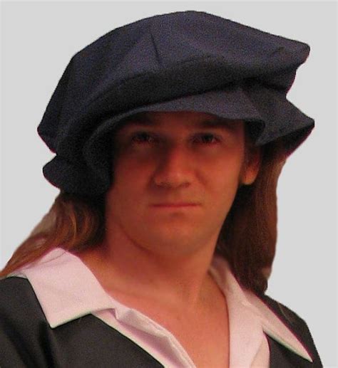 Flat Cap Renaissance Faire Hat Tudor Flat Cap For Costumes Etsy