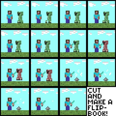 Flipbook - Pixel Papercraft