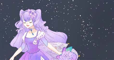 Oc A Maiden Sings In The Moonlit Lavender Quartzのイラスト Pixiv