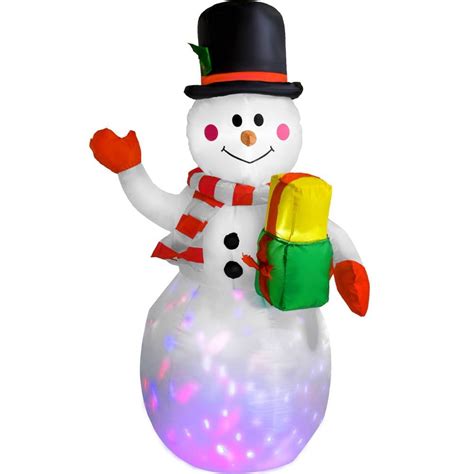 Inflable de Navidad Jardimex Houzer Muñeco de Nieve con Luz LED 1 5 m a