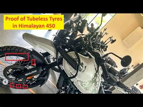 New Himalayan 450 Proof Of Tubeless Tyres Royal Enfield 2023 Model