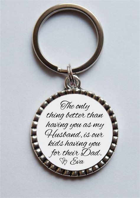 Personalized Keychain T For Husband Fathers Day T Key Chain