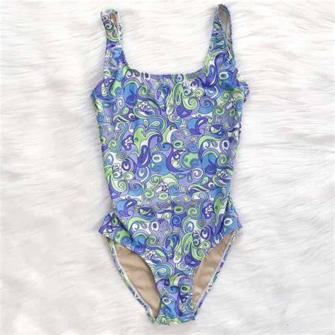 Arty Abstract One Piece Swimsuit Nowstalgia