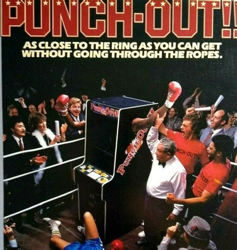 Punch Out Arcade FLYER Original 1984 Video Game Art Print Retro Boxing