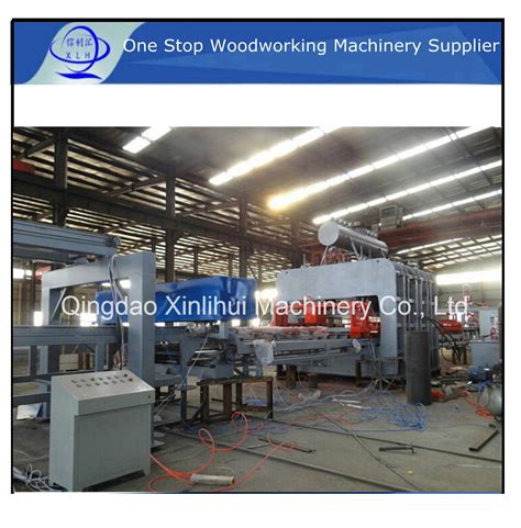 Melamine Lamination Hot Press Machine For Flooring Board Semi Automatic Short Cycle Lamination