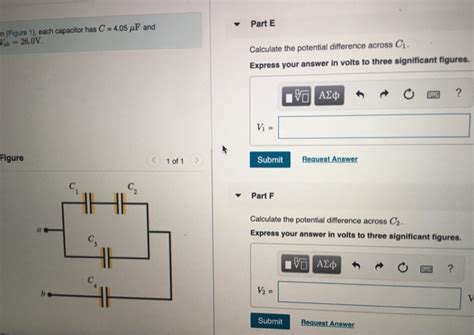 Solved In Figure Each Capacitor Has C Uf And Vab Chegg