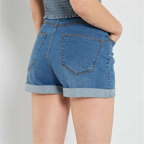 Short en denim éco conçu fille adolescente triple stone Kiabi 5 00