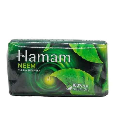 Hamam Neem Tulsi And Aloe Vera Soap 100 Pure Neem Oil 100 G Daily Growcer