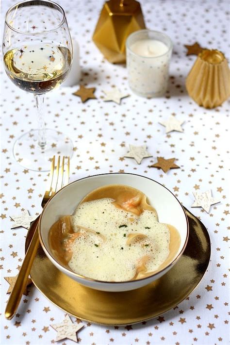 Ravioles de langoustines et écume safranée Recette Entrée chaude