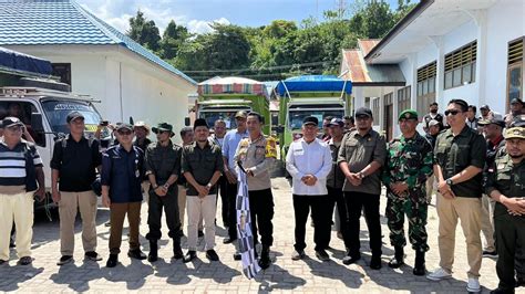 Kapolres Bangkep Hadiri Pelepasan Pendistribusian Logistik Surat Suara