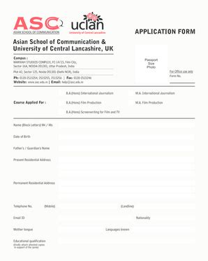 Fillable Online Asc Edu Asc Form Color Ds B Asc Edu Fax Email