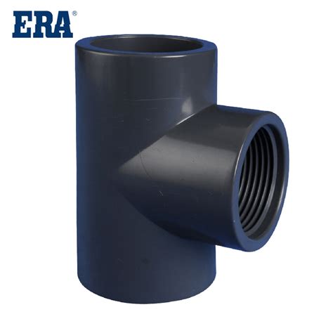 Era PVC Pressure DIN 8063 Pn16 Water Supply Fittings Thread Female Tee