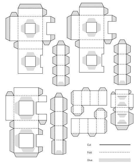 Printable Paper Fidget Cube Template Karagamii - Free Printable Paper