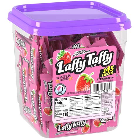 Laffy Taffy Strawberry Chewy Candy 145 Ct Tub