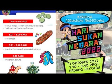 HARI SUKAN NEGARA SK SUNGAI KERAWAI 2022 KARNIVAL PERMAINAN