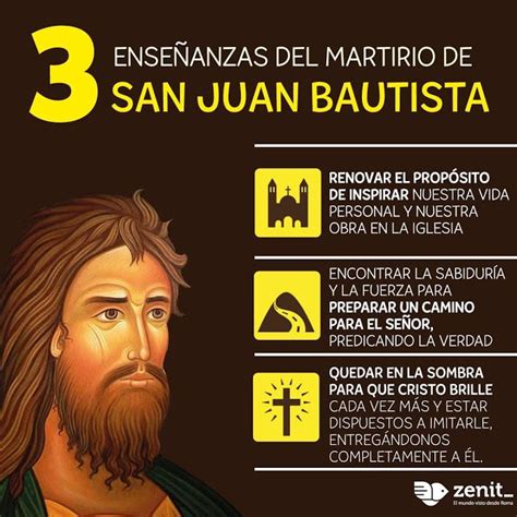 ® Blog Católico Gotitas Espirituales ® 3 EnseÑanzas Del Martirio De San Juan Bautista Juan El